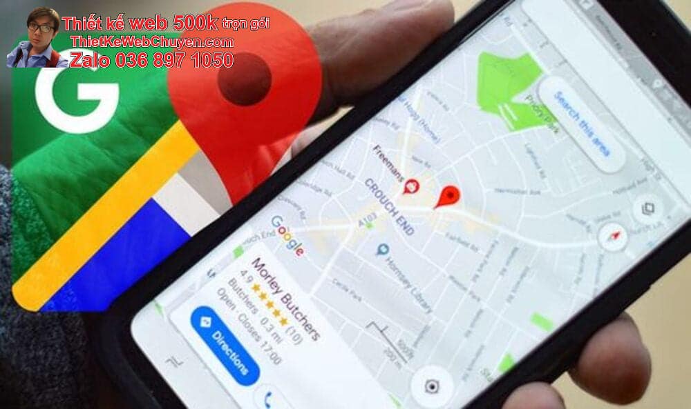 Sửa lỗi Google Map cửa hàng bán điện thoại máy tính