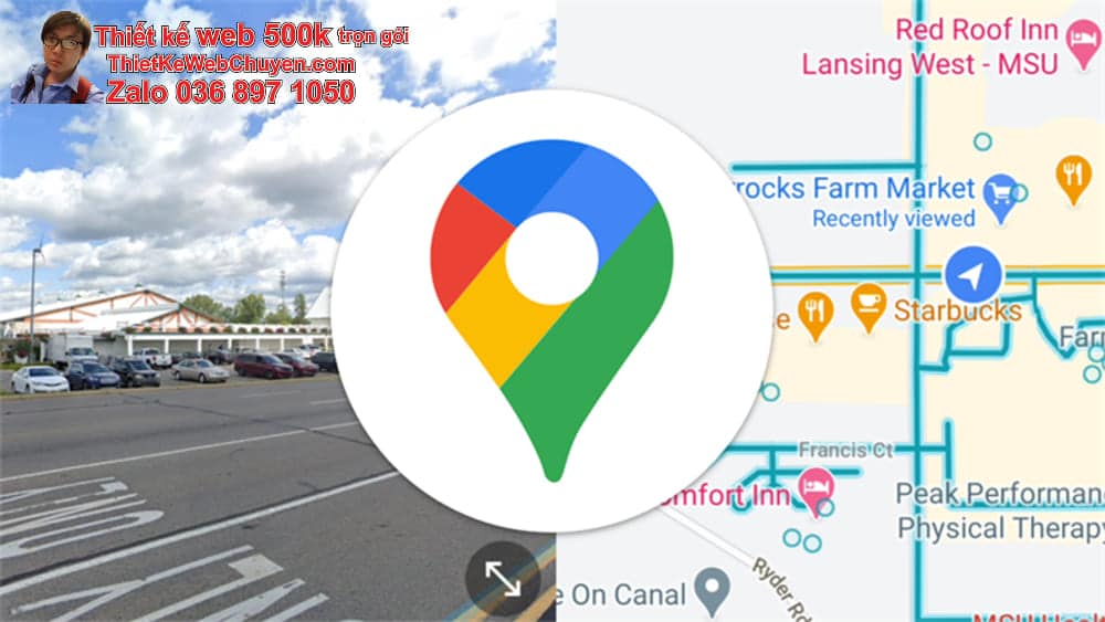 Sửa lỗi Google Map cửa hàng bán sữa hạt