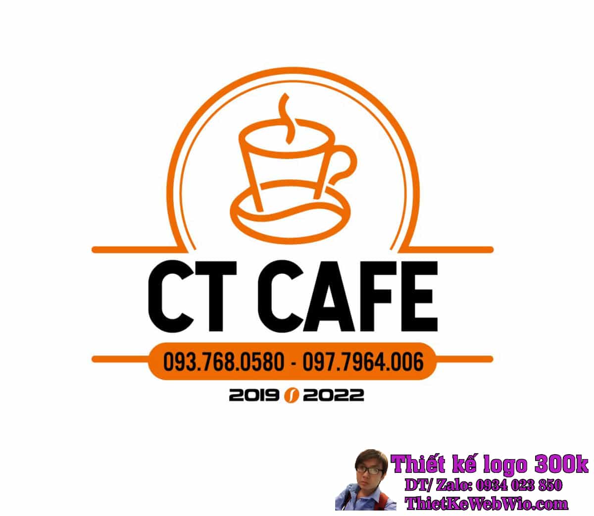 Thiết Kế Logo Cafe Dak-mil Thiết Kế Logo Cafe Dak-mil