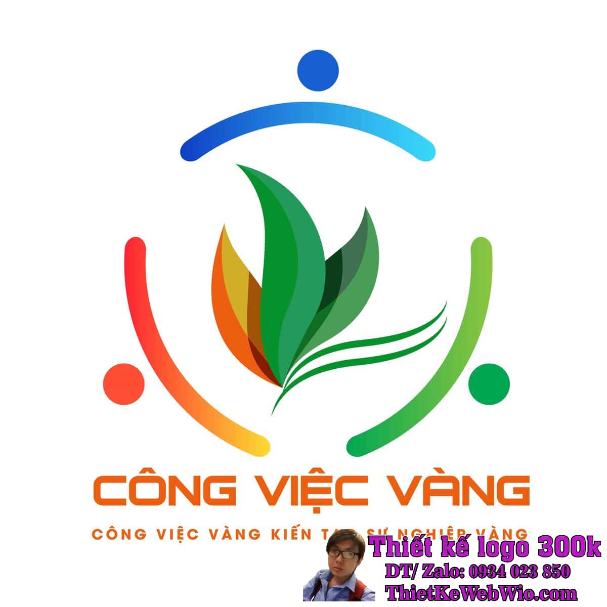 Thiết Kế Logo Cung Ứng Lao Động Công Việc Vàng Thiết Kế Logo Cung Ứng Lao Động Công Việc Vàng