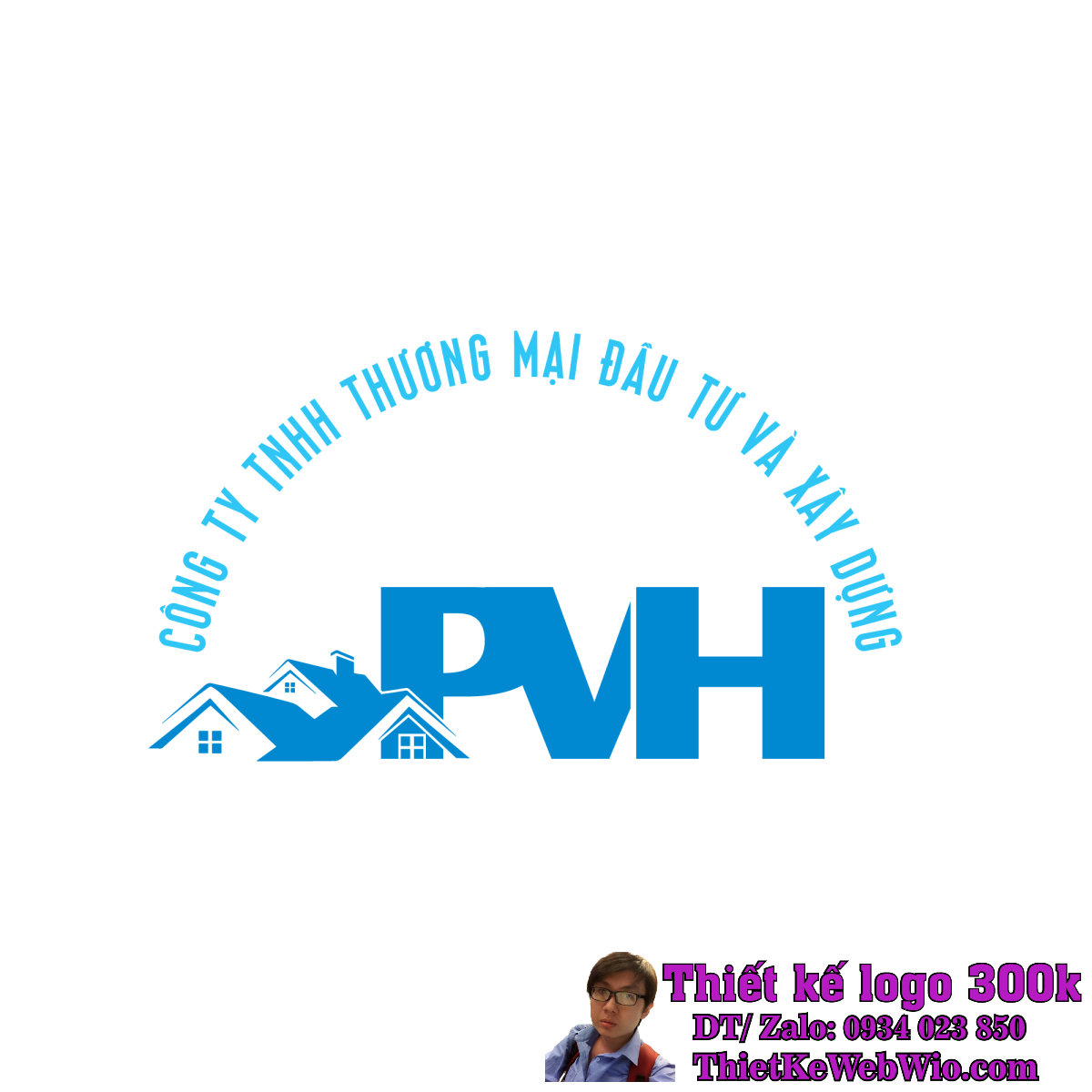 Thiết Kế Logo Đầu Tư, Thi Công Xây Lắp PVH Thiết Kế Logo Đầu Tư, Thi Công Xây Lắp PVH