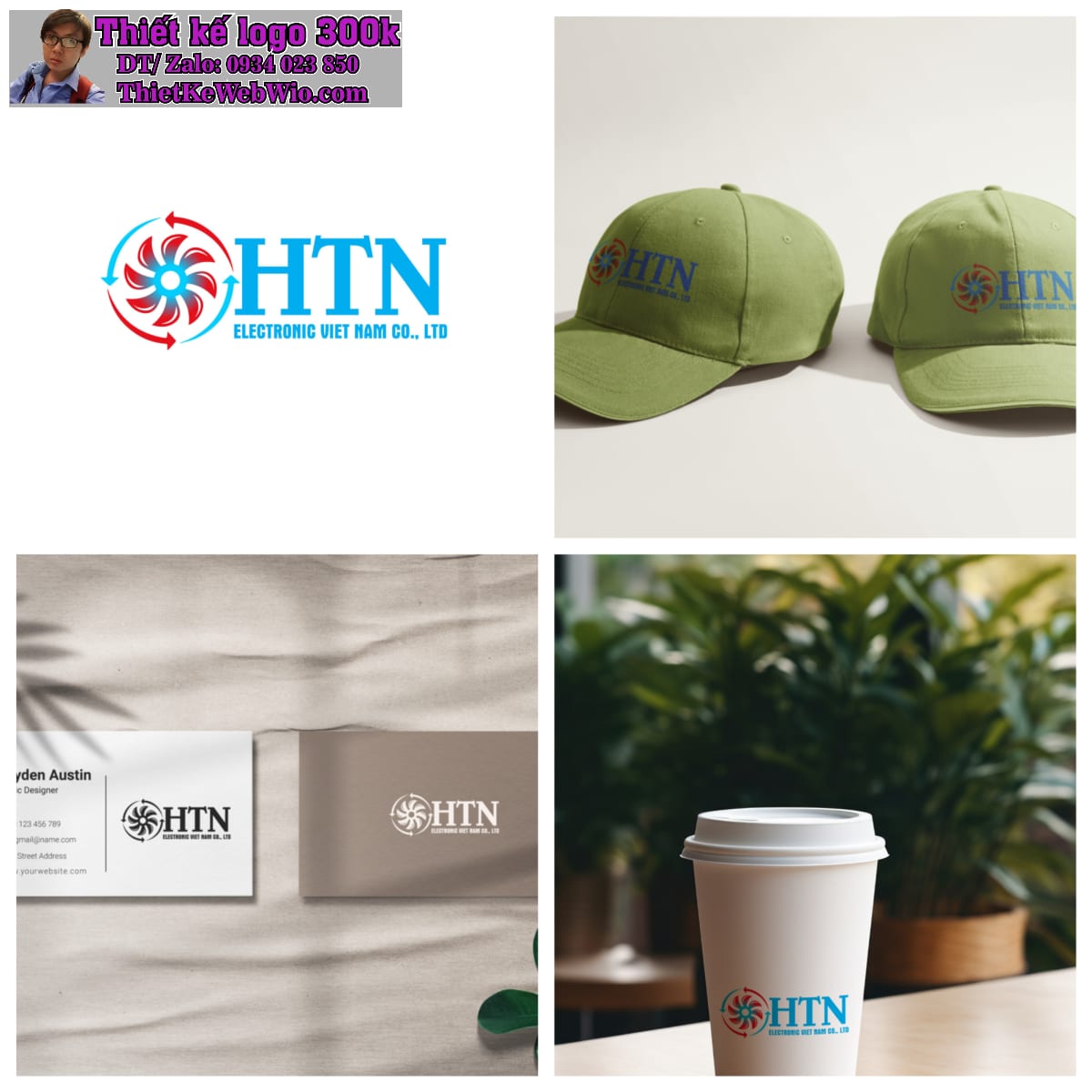 Thiết Kế Logo Điện Tử HTN Thiết Kế Logo Điện Tử HTN