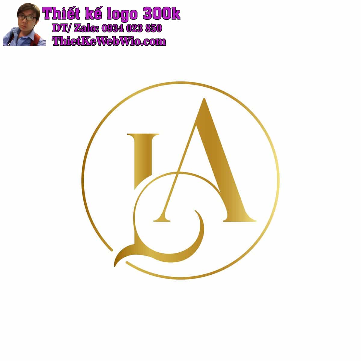 Thiết Kế Logo Đồ Gỗ LA Loan Anh Thiết Kế Logo Đồ Gỗ LA Loan Anh