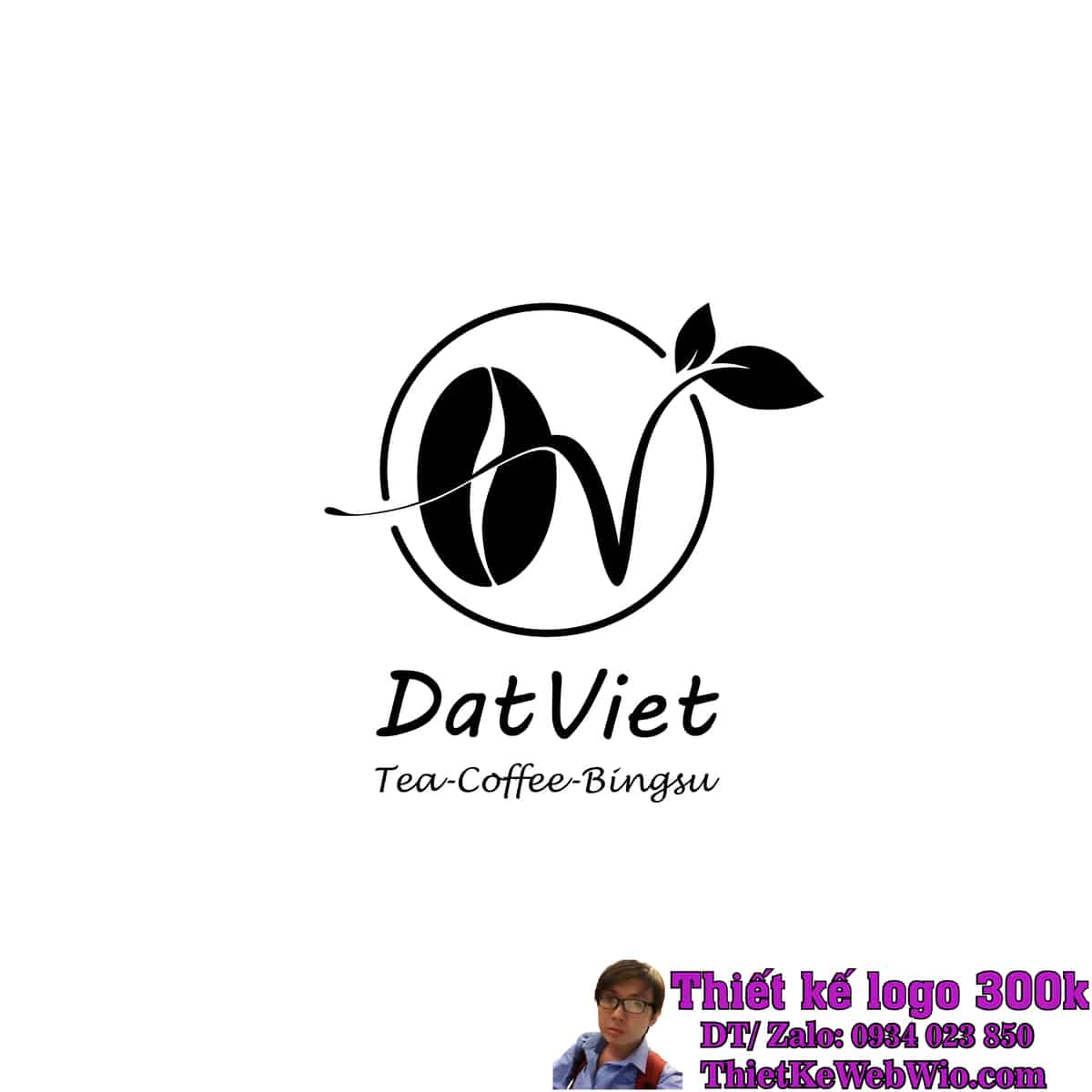 Thiết Kế Logo Tea-Coffee-Bingsu Dat Viet Thiết Kế Logo Tea-Coffee-Bingsu Dat Viet