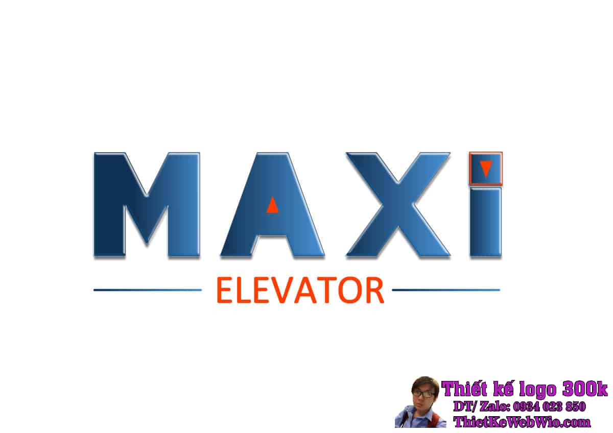 Thiết Kế Logo Thang Máy MAXI Thiết Kế Logo Thang Máy MAXI