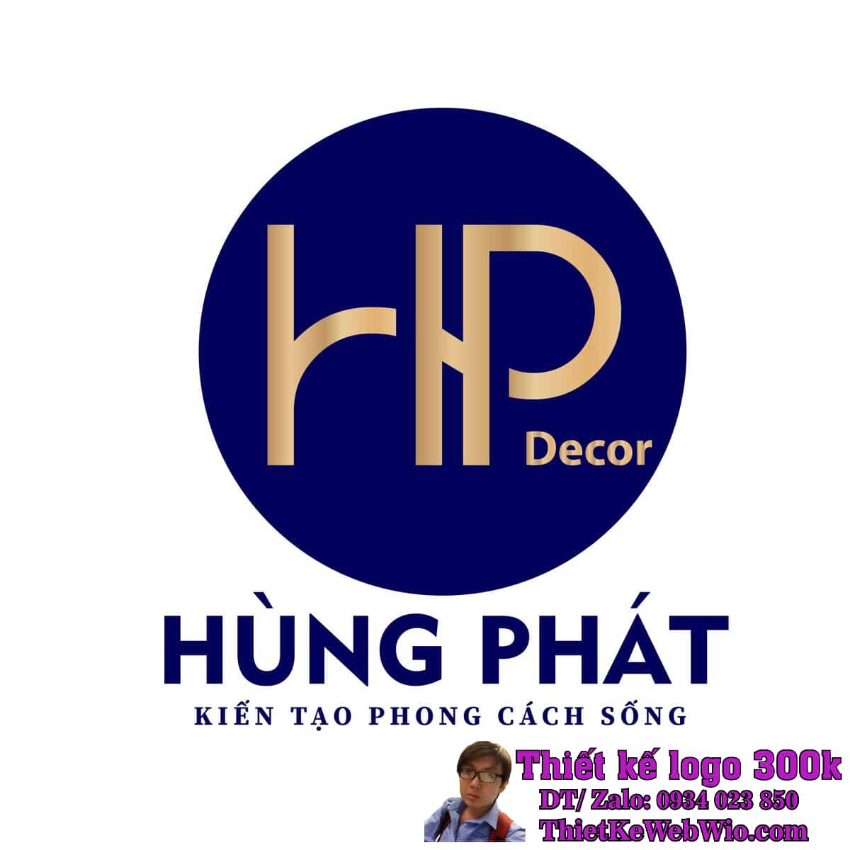 Thiết Kế Logo Thi Công Nội Thất HP HÙNG PHÁT Thiết Kế Logo Thi Công Nội Thất HP HÙNG PHÁT