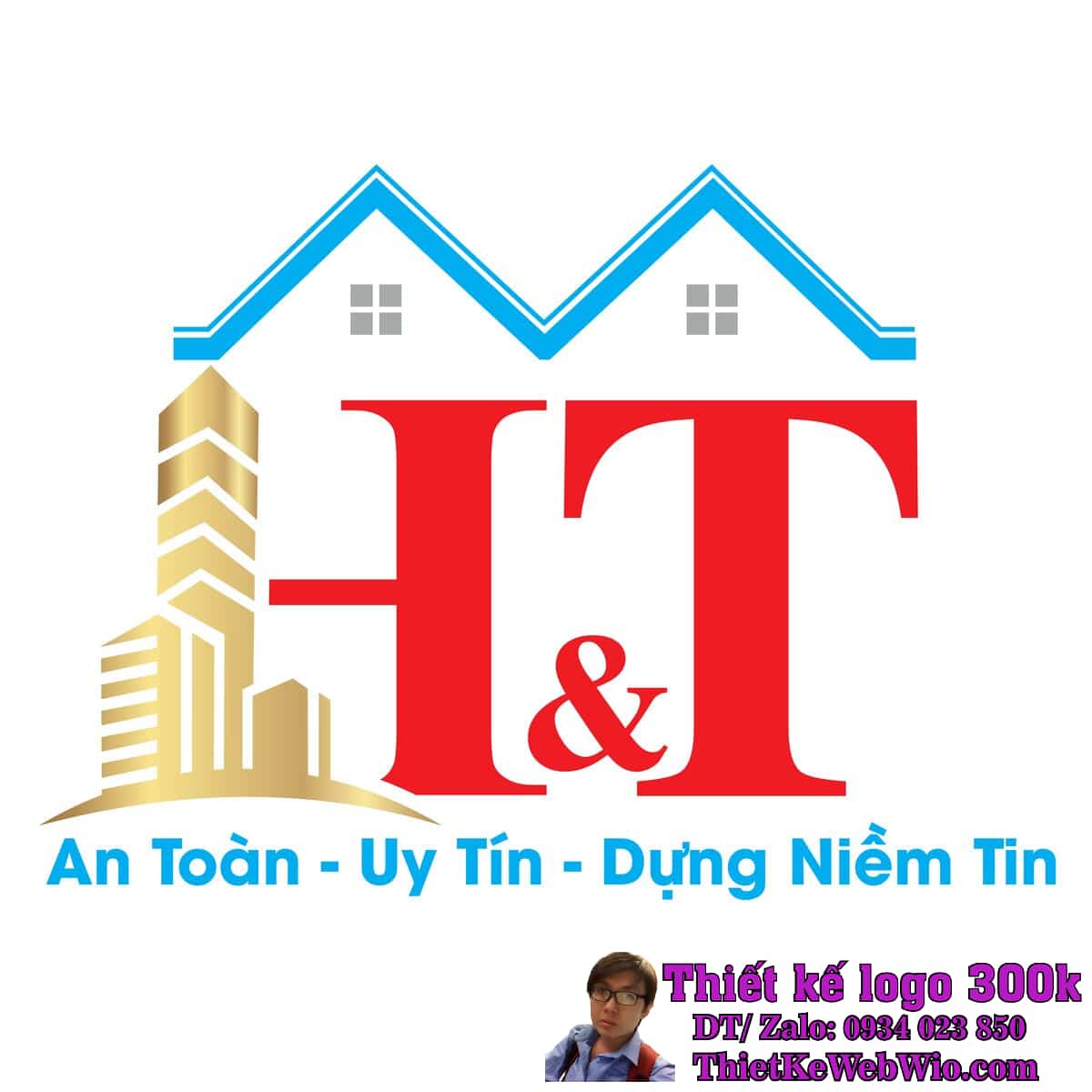 Thiết Kế Logo Thi Công Xây Dựng H&T Thiết Kế Logo Thi Công Xây Dựng H&T