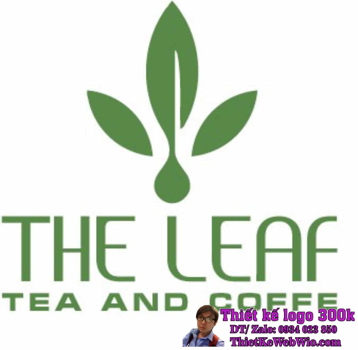 Thiết Kế Logo Trà Sữa Và Cà Phê THE LEAF TEA AND COFFE Thiết Kế Logo Trà Sữa Và Cà Phê THE LEAF TEA AND COFFE