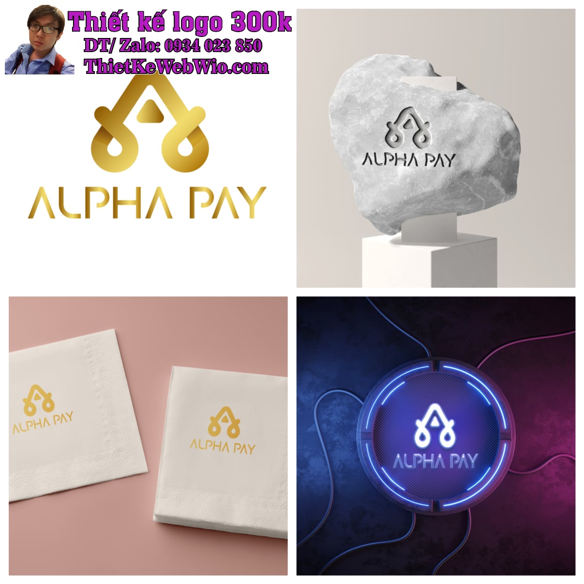 Thiết kế Logo Tài chính Ngân hàng Alpha Pay Thiết kế Logo Tài chính Ngân hàng Alpha Pay