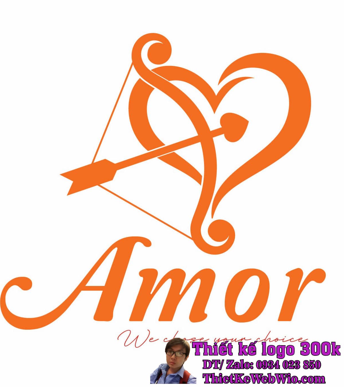 Thiết kế Logo Thời Trang Amor Thiết kế Logo Thời Trang Amor