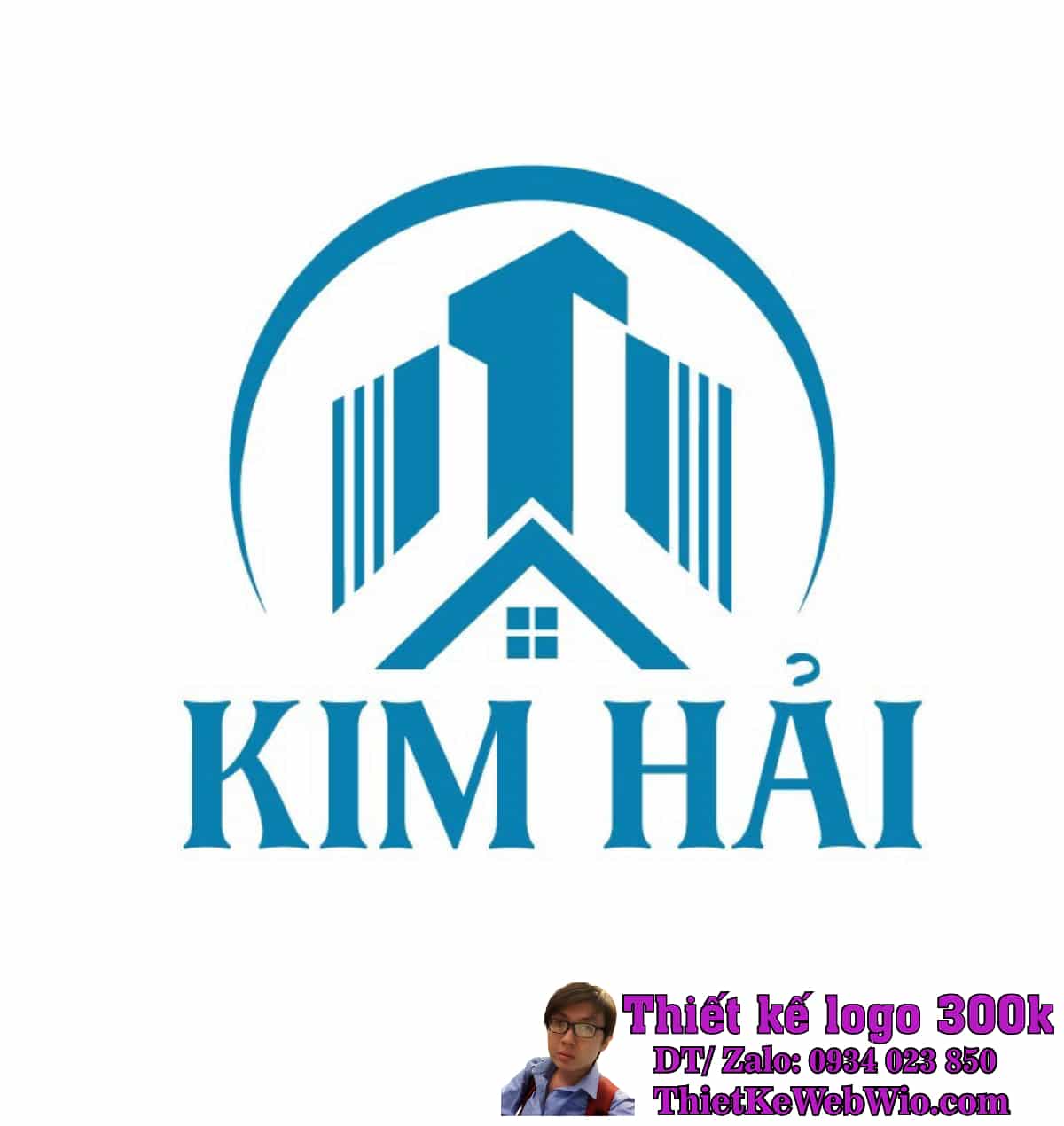 Thiết kế logo Bất động sản Kim Hải Thiết kế logo Bất động sản Kim Hải