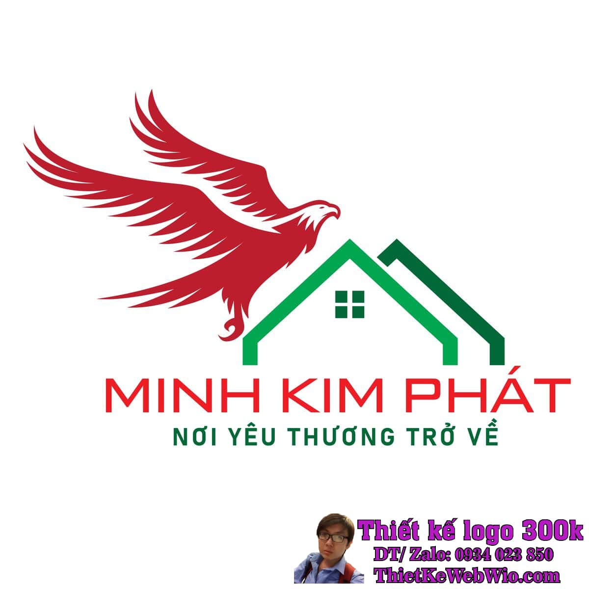 Thiết kế logo Bất động sản và Xây dựng Minh Kim Phát Thiết kế logo Bất động sản và Xây dựng Minh Kim Phát