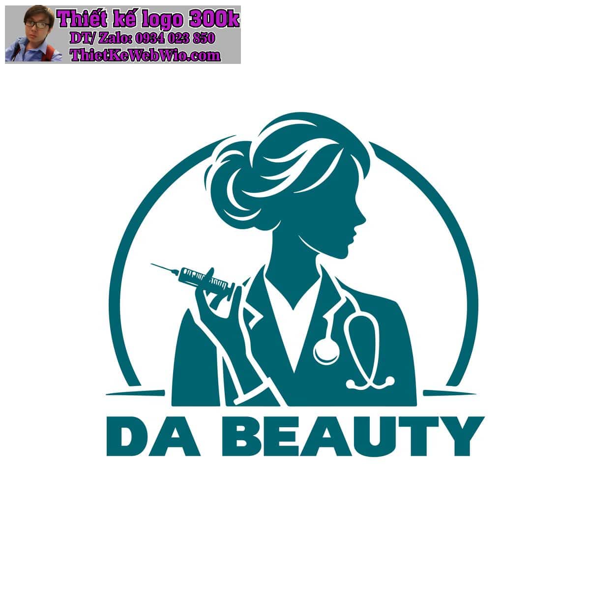 Thiết kế logo Beauty - Spa - Clinic DA Beauty Thiết kế logo Beauty - Spa - Clinic DA Beauty