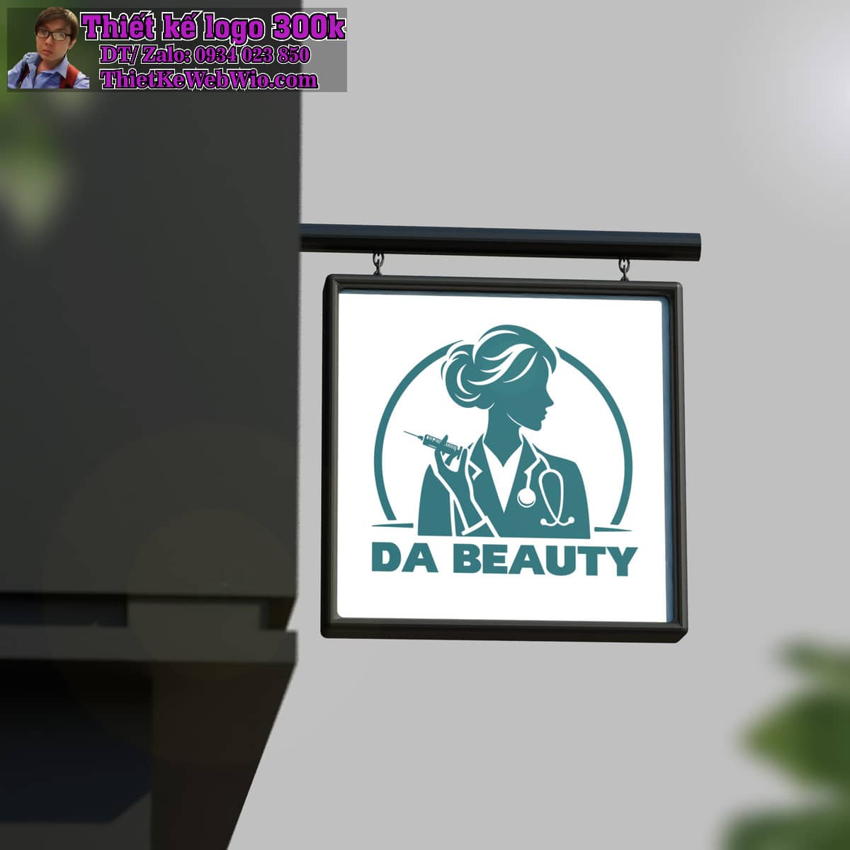 Thiết kế logo Beauty - Spa - Clinic DA Beauty Thiết kế logo Beauty - Spa - Clinic DA Beauty