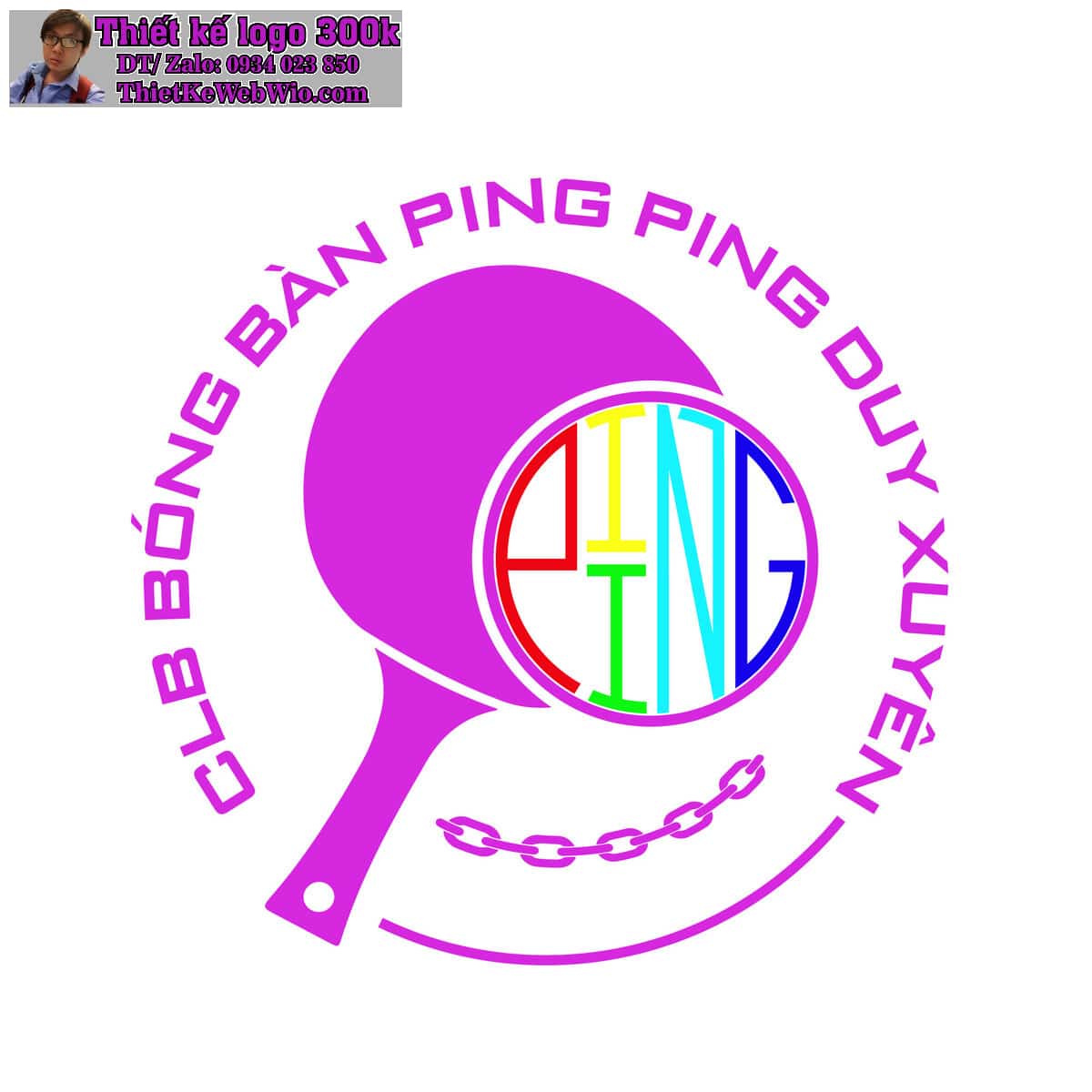 Thiết kế logo CLB Bóng Bàn Ping Ping Duy Xuyên Thiết kế logo CLB Bóng Bàn Ping Ping Duy Xuyên