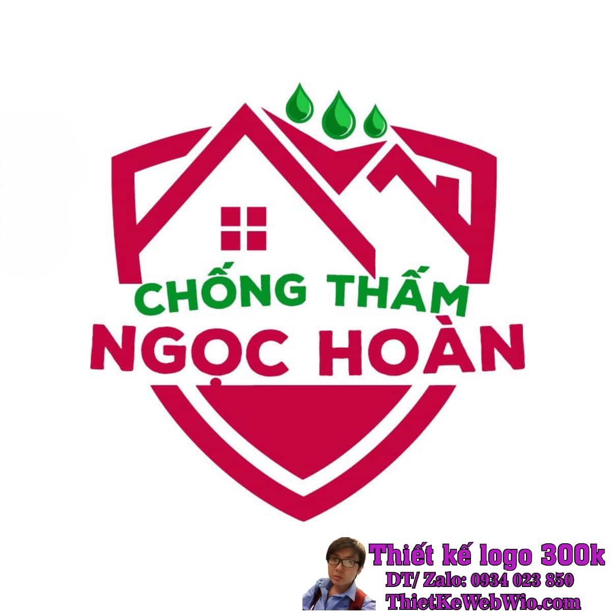 Thiết kế logo Chống thấm Ngọc Hoàn Thiết kế logo Chống thấm Ngọc Hoàn