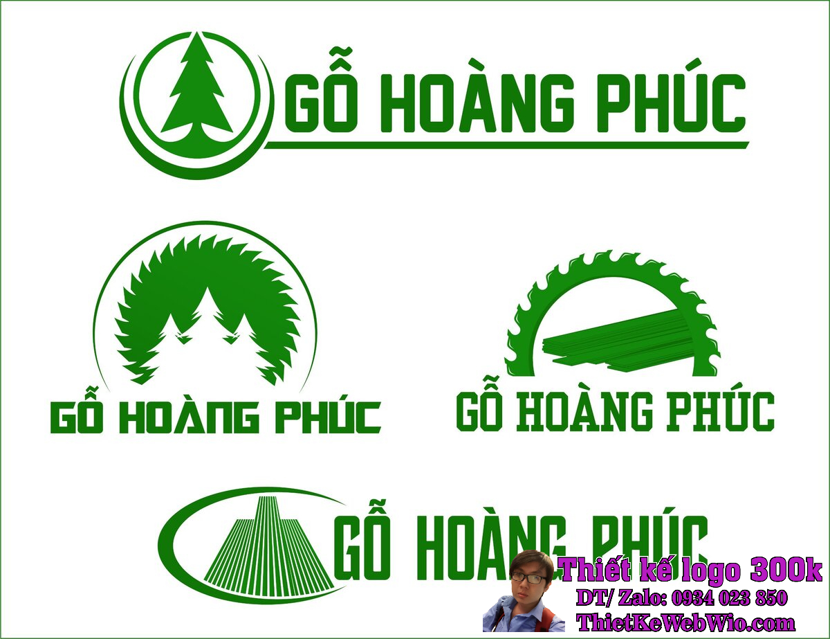 Thiết kế logo Công ty gỗ Hoàng Phúc Thiết kế logo Công ty gỗ Hoàng Phúc
