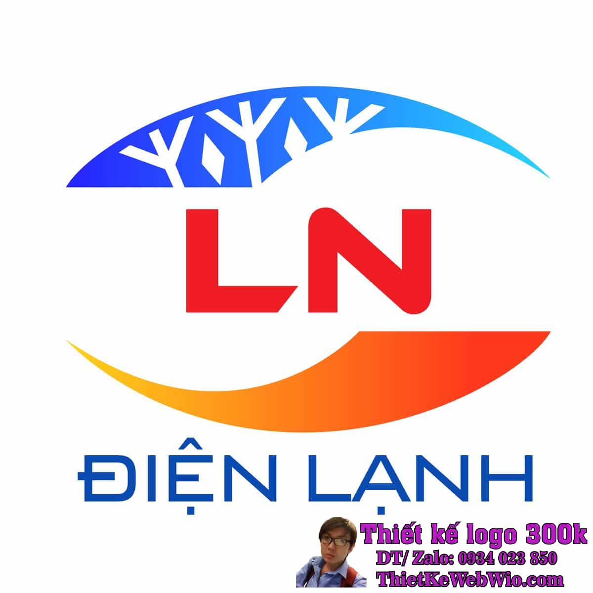 Thiết kế logo Điện Lạnh LN Lương Nguyên Thiết kế logo Điện Lạnh LN Lương Nguyên