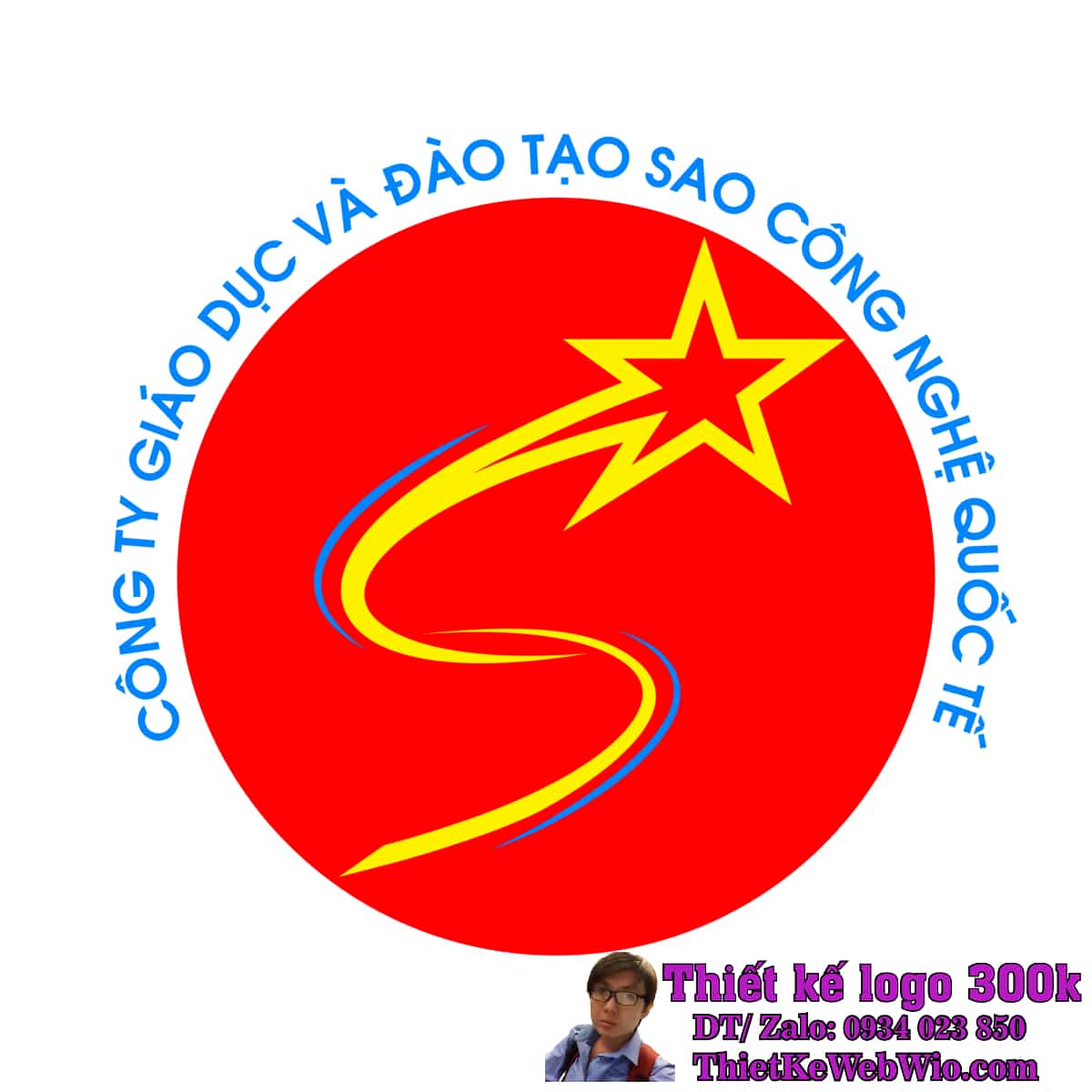 Thiết kế logo Giáo dục và Đào tạo Sao Công Nghệ Thiết kế logo Giáo dục và Đào tạo Sao Công Nghệ