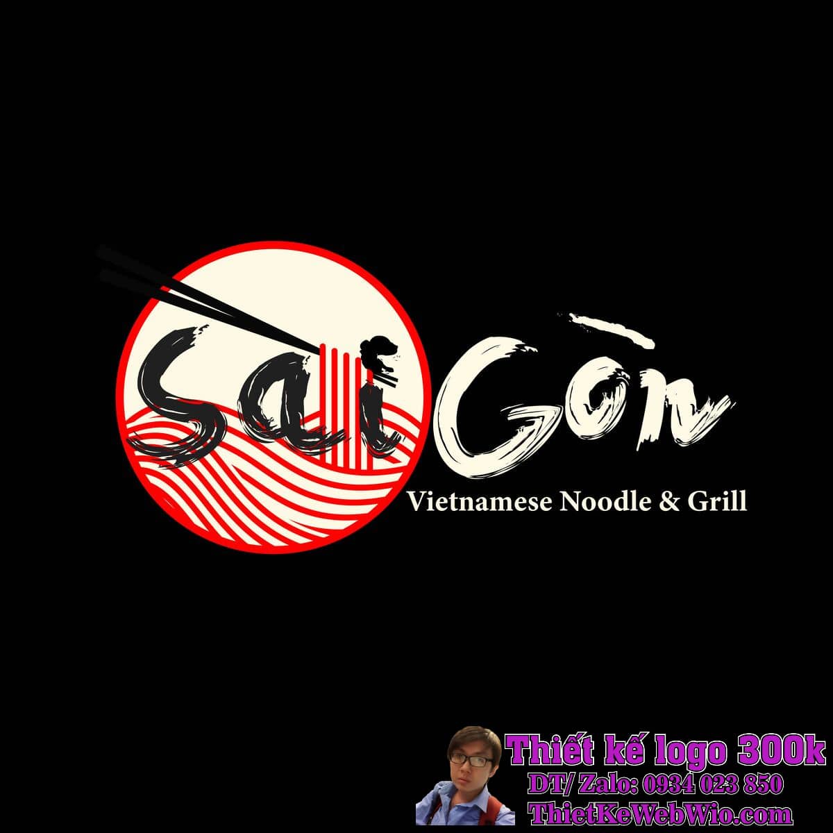 Thiết kế logo Mì và Thịt Nướng Saigon Thiết kế logo Mì và Thịt Nướng Saigon