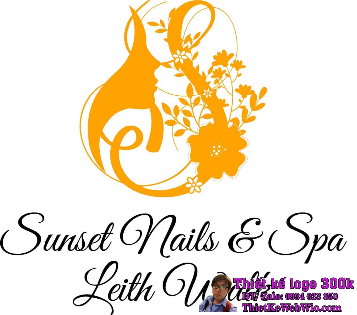 Thiết kế logo Nail Spa SUNSET Thiết kế logo Nail Spa SUNSET