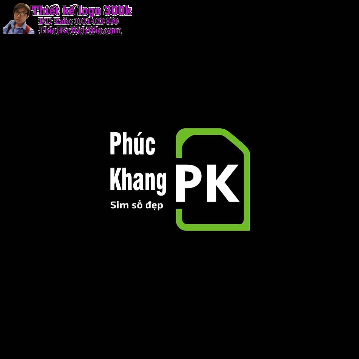 Thiết kế logo Sim số đẹp Phúc Khang Thiết kế logo Sim số đẹp Phúc Khang