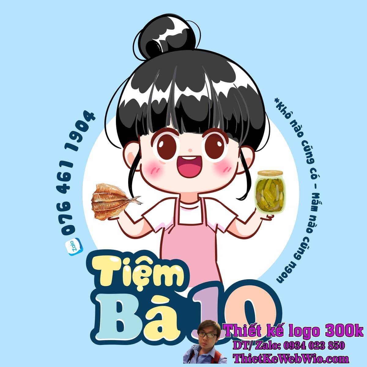 Thiết kế logo Thực phẩm Tiệm Bà 10 Thiết kế logo Thực phẩm Tiệm Bà 10