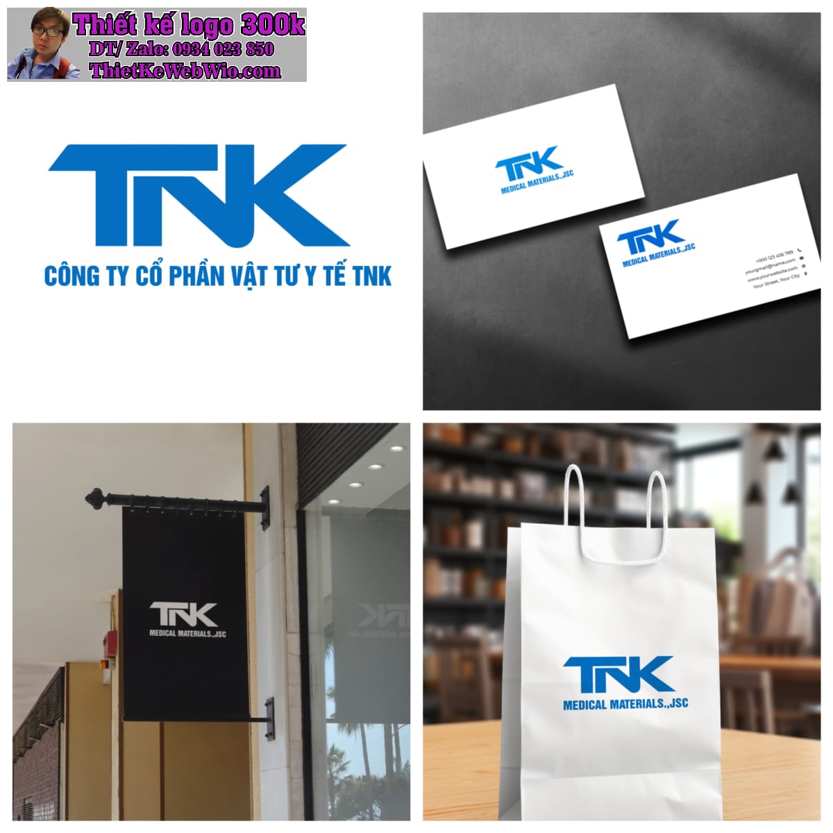 Thiết kế logo Vật tư Y tế TNK Thiết kế logo Vật tư Y tế TNK