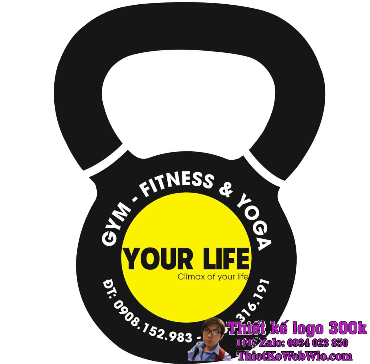 Thiết kế logo Yoga & Gym YOUR LIFE Thiết kế logo Yoga & Gym YOUR LIFE