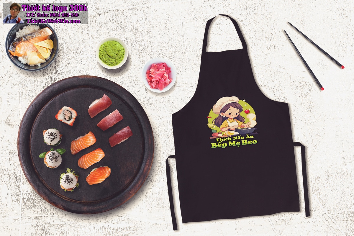 Thiết kế logo ẩm thực Thích Nấu Ăn Bếp Mẹ Beo Thiết kế logo ẩm thực Thích Nấu Ăn Bếp Mẹ Beo
