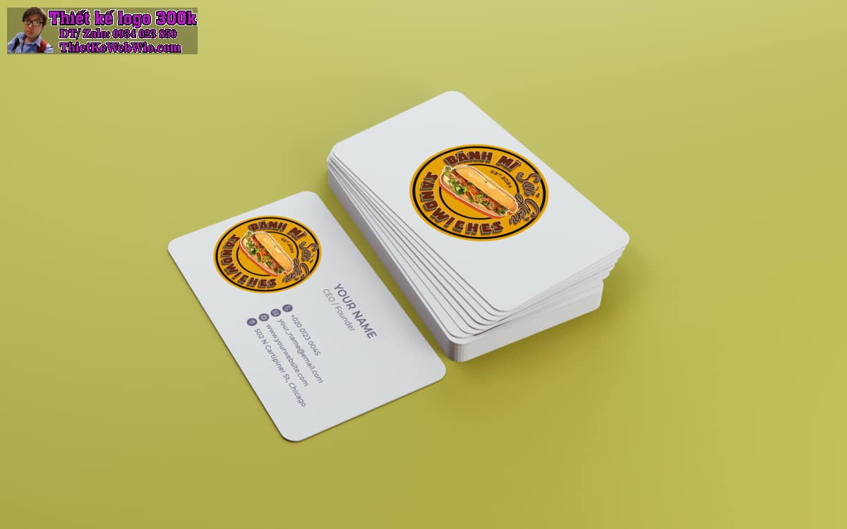Thiết kế logo bánh mì Banh Mi Sai Gon Thiết kế logo bánh mì Banh Mi Sai Gon