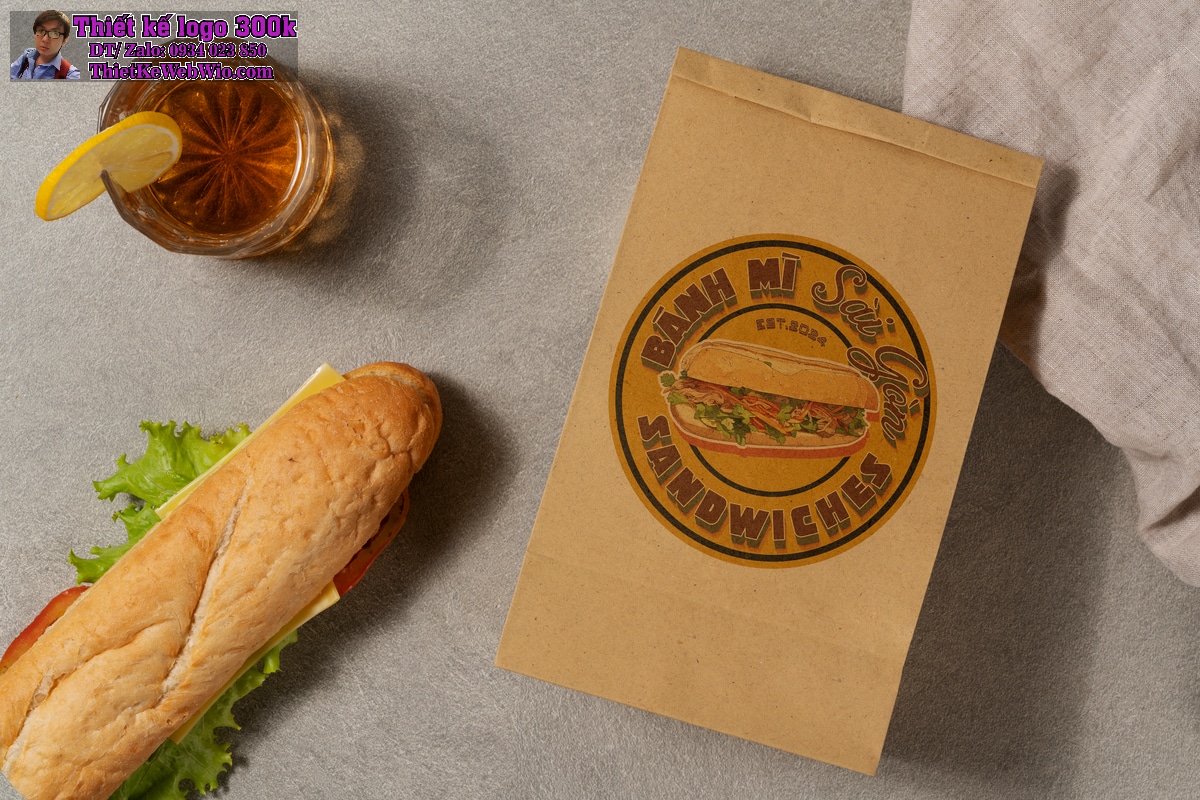 Thiết kế logo bánh mì Banh Mi Sai Gon Thiết kế logo bánh mì Banh Mi Sai Gon