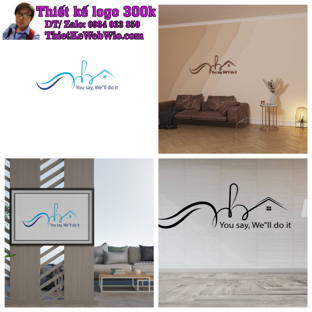 Thiết kế logo bất động sản An Home Thiết kế logo bất động sản An Home