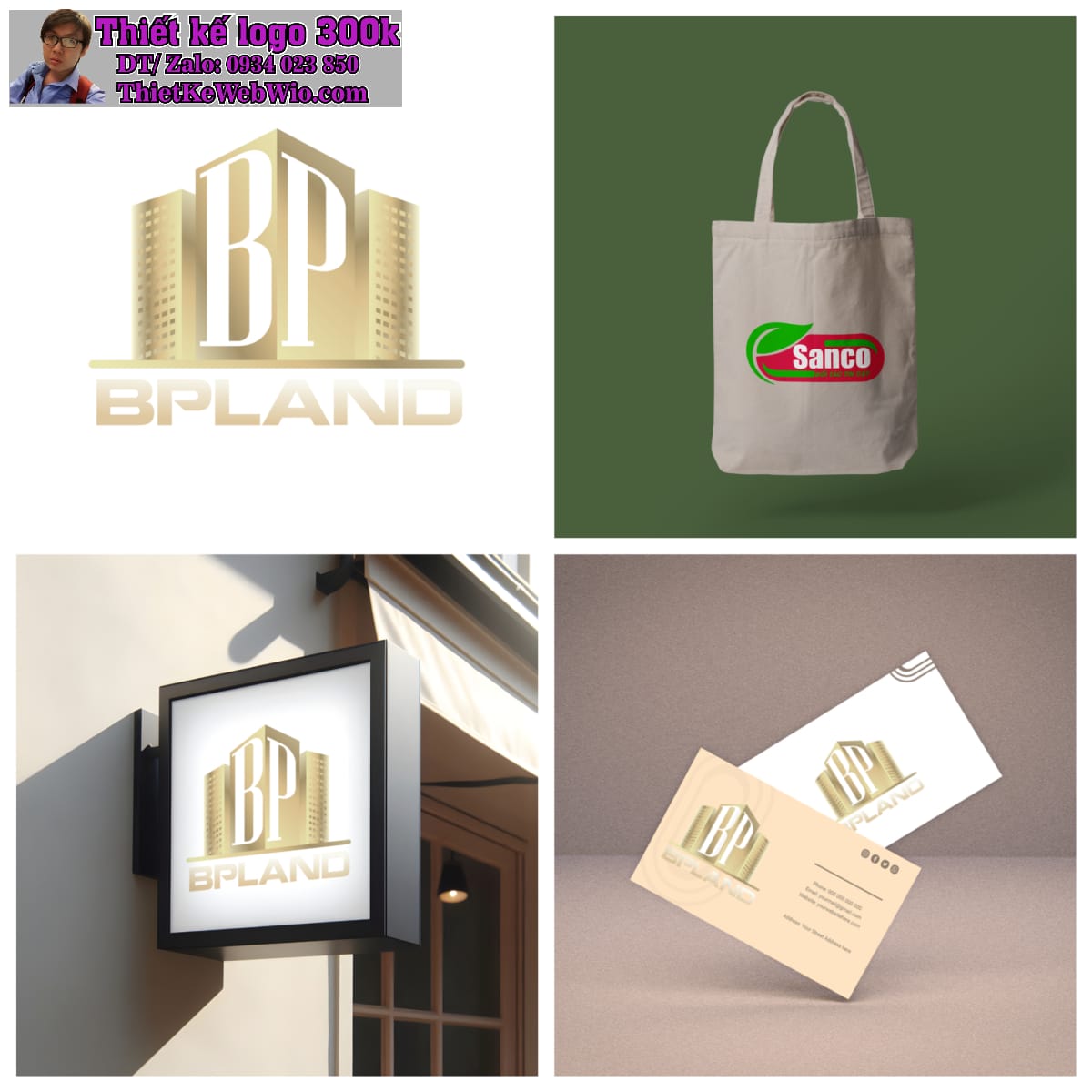 Thiết kế logo bất động sản BP Land Thiết kế logo bất động sản BP Land