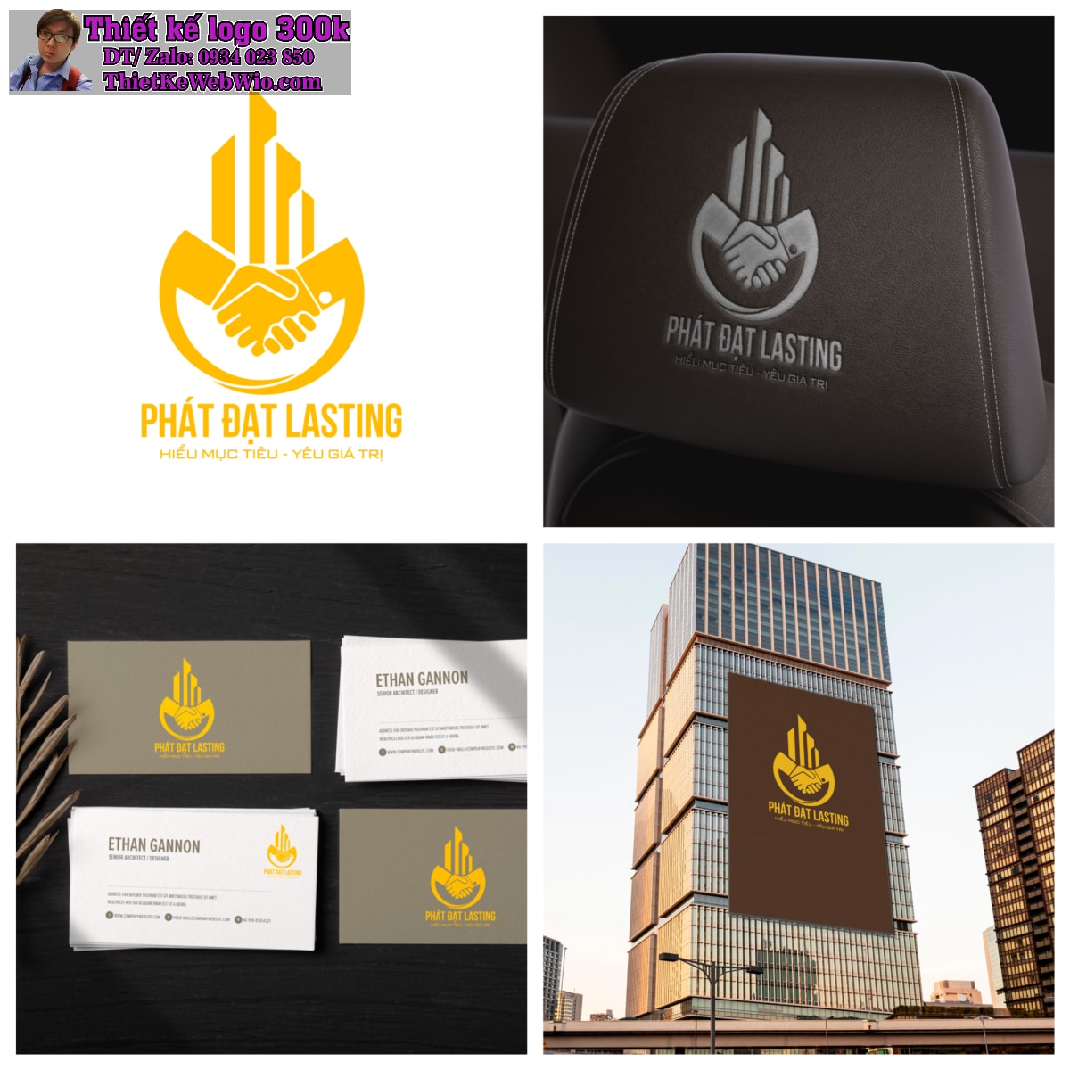 Thiết kế logo bất động sản Phát Đạt Lasting Thiết kế logo bất động sản Phát Đạt Lasting