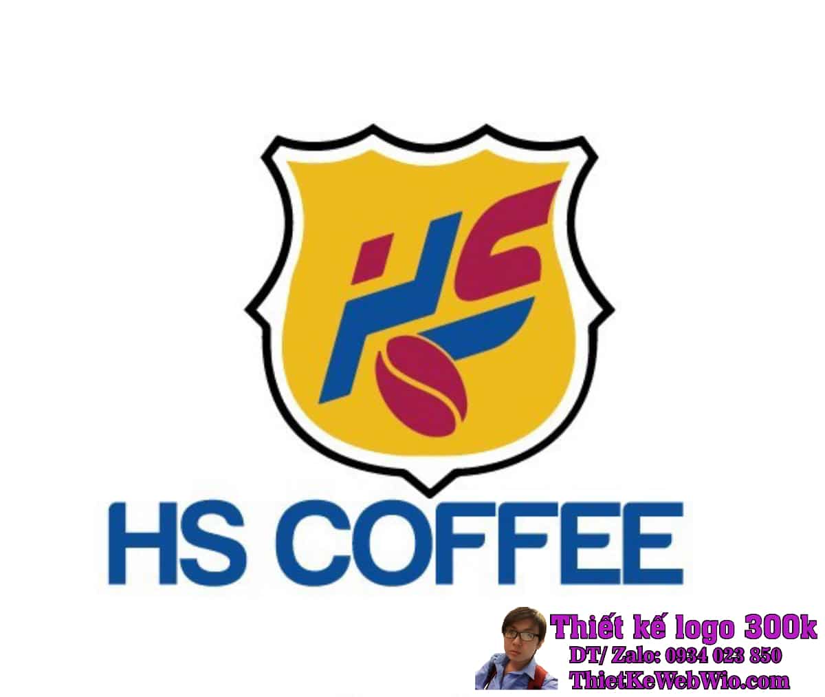 Thiết kế logo cafe HS Coffee Thiết kế logo cafe HS Coffee