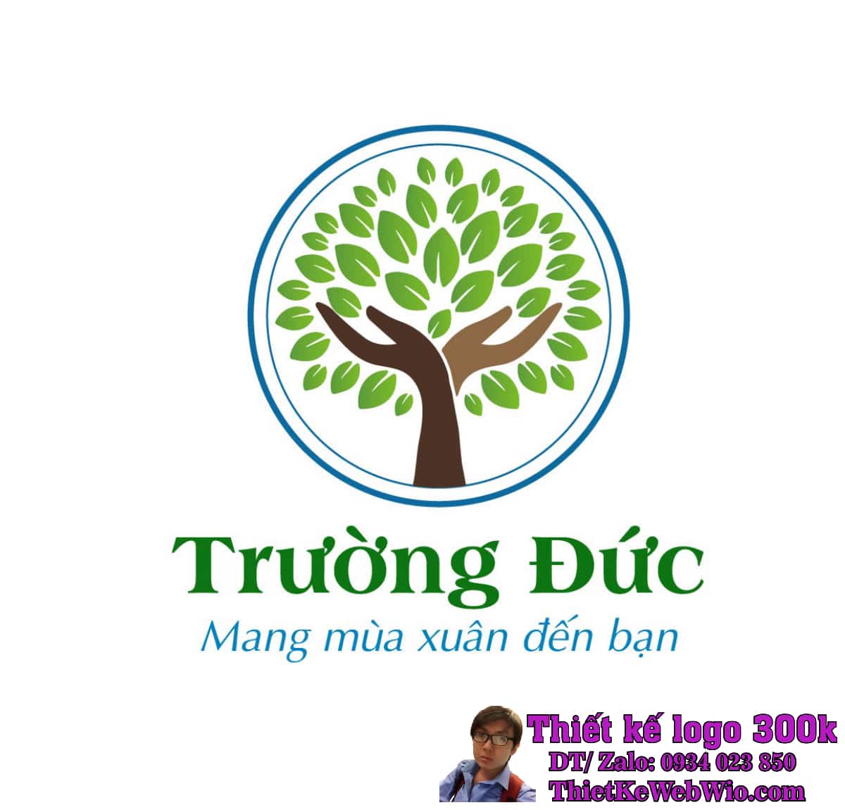 Thiết kế logo cây xanh Trường Đức Thiết kế logo cây xanh Trường Đức
