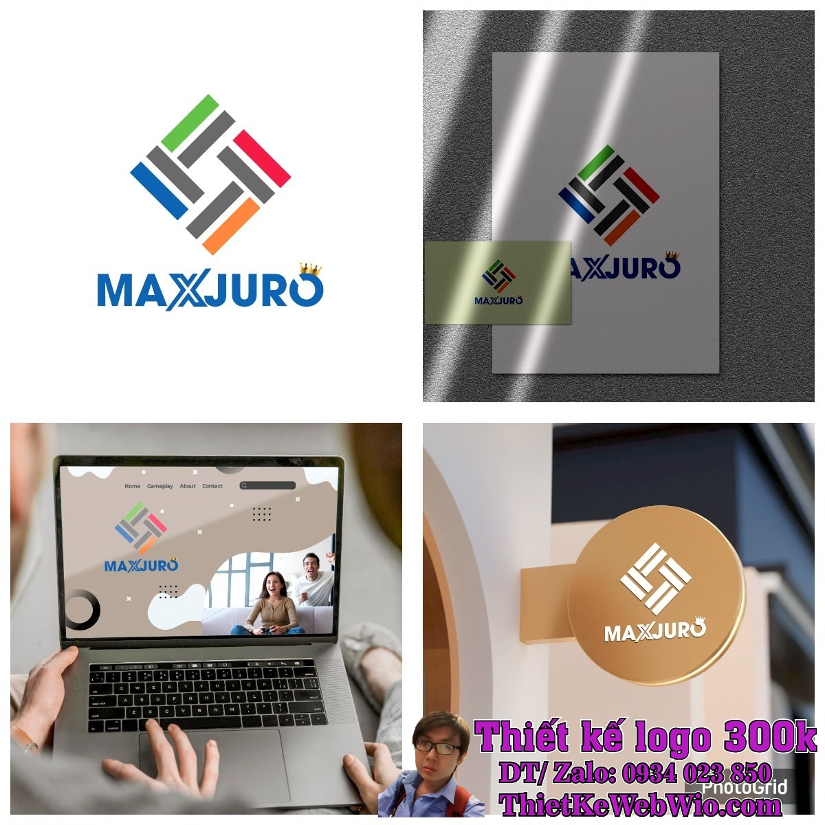 Thiết kế logo công ty MAXJURO Thiết kế logo công ty MAXJURO