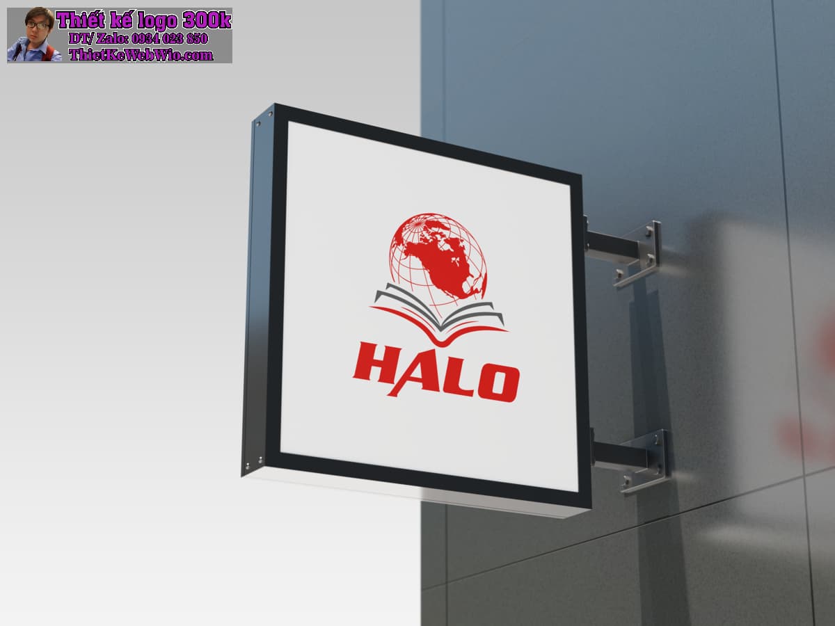 Thiết kế logo đào tạo ngoại ngữ và tư vấn du học HALO Thiết kế logo đào tạo ngoại ngữ và tư vấn du học HALO