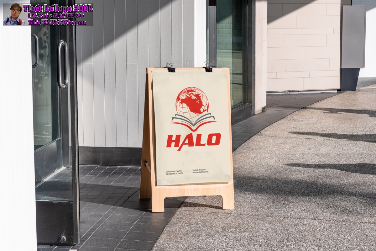 Thiết kế logo đào tạo ngoại ngữ và tư vấn du học HALO Thiết kế logo đào tạo ngoại ngữ và tư vấn du học HALO