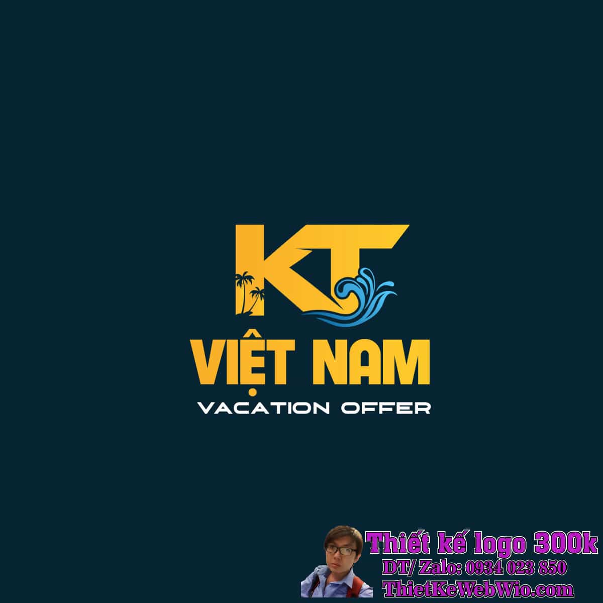 Thiết kế logo du lịch KT VIỆT NAM Thiết kế logo du lịch KT VIỆT NAM