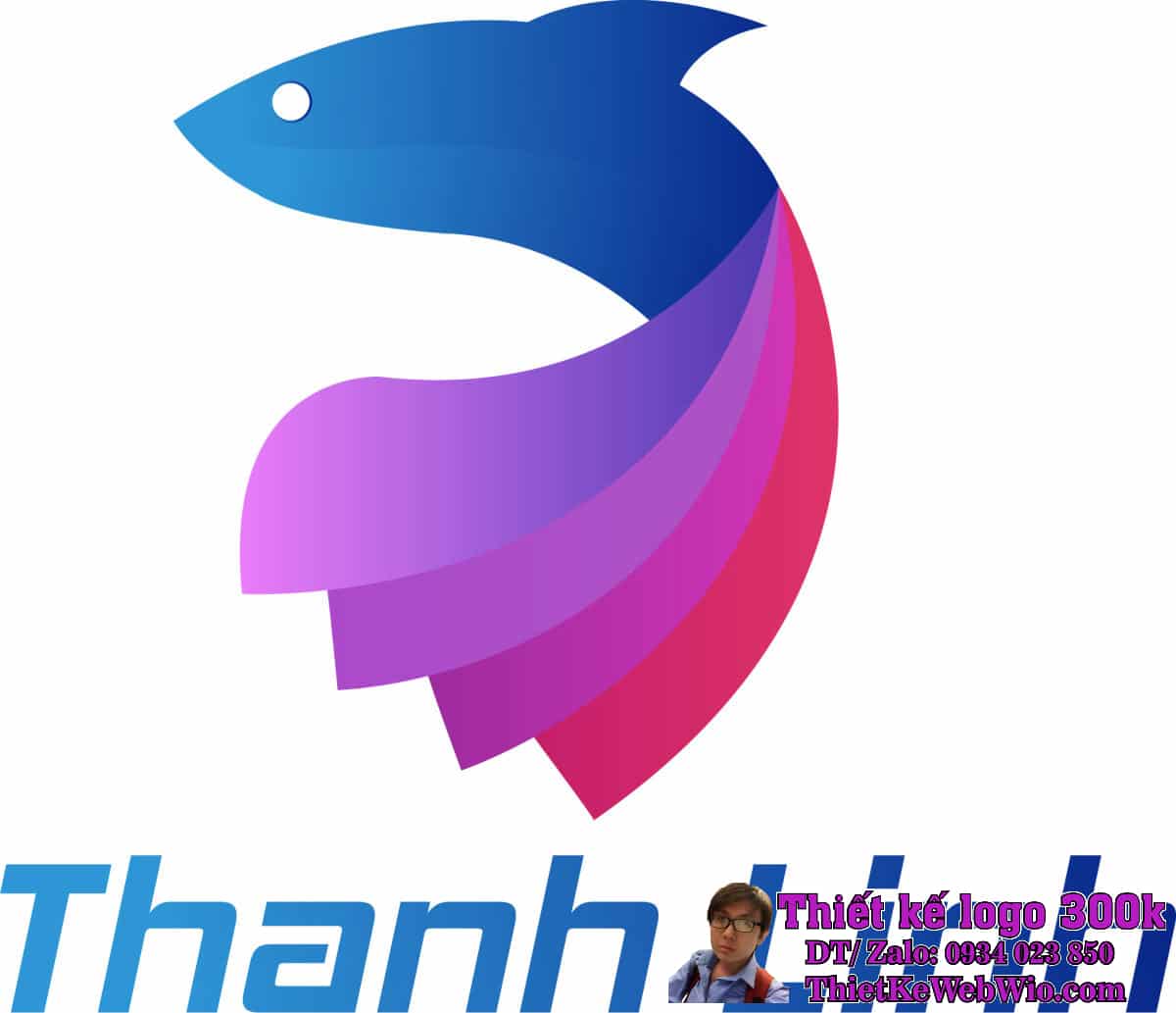 Thiết kế logo dụng cụ câu cá Thanh Linh Thiết kế logo dụng cụ câu cá Thanh Linh