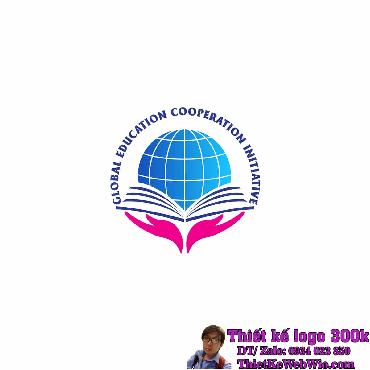 Thiết kế logo giáo dục Global edu Thiết kế logo giáo dục Global edu