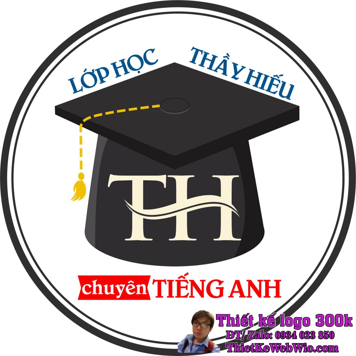 Thiết kế logo giáo dục Lớp Học Thầy Hiếu Thiết kế logo giáo dục Lớp Học Thầy Hiếu