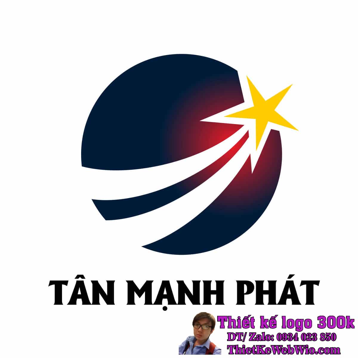Thiết kế logo hoá phẩm Tân Mạnh Phát Thiết kế logo hoá phẩm Tân Mạnh Phát