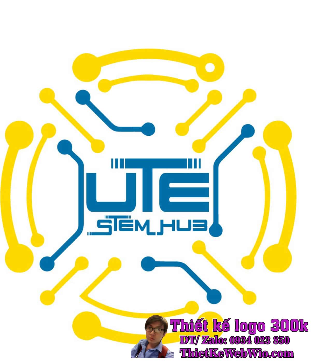 Thiết kế logo kỹ thuật UTE STEM HUB Thiết kế logo kỹ thuật UTE STEM HUB