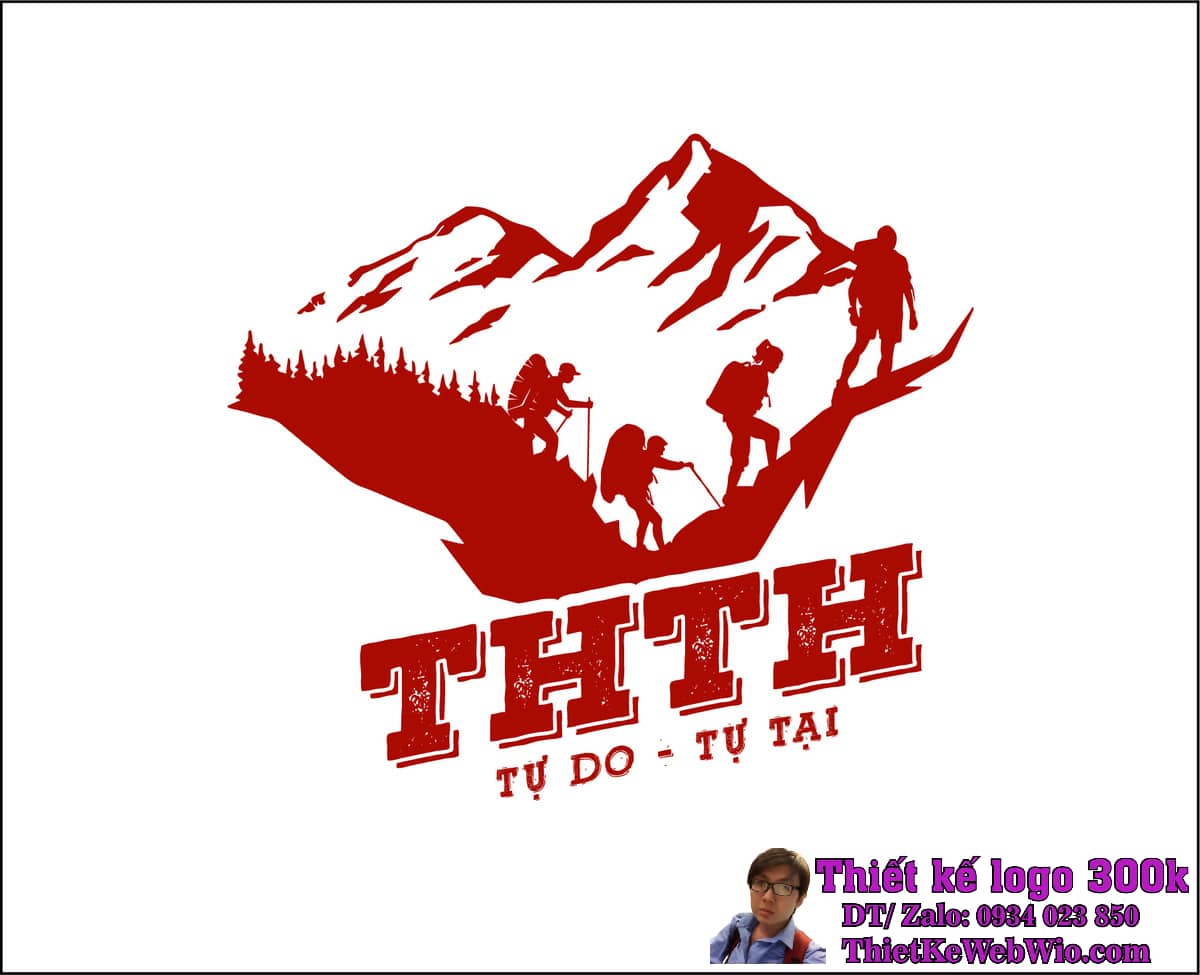 Thiết kế logo leo núi TTHH Thiết kế logo leo núi TTHH