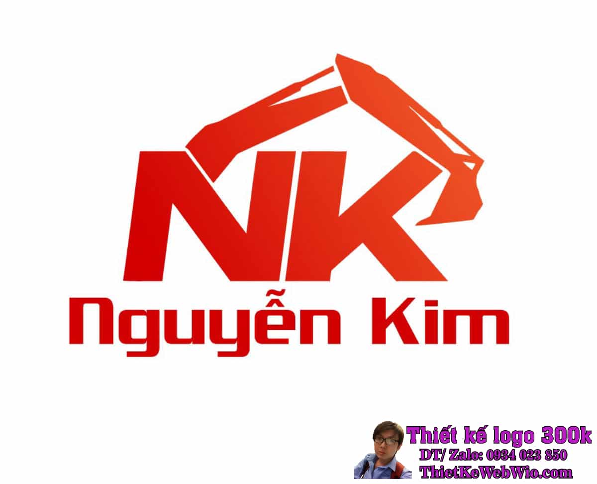 Thiết kế logo máy công nghiệp NK Nguyễn Kim Thiết kế logo máy công nghiệp NK Nguyễn Kim