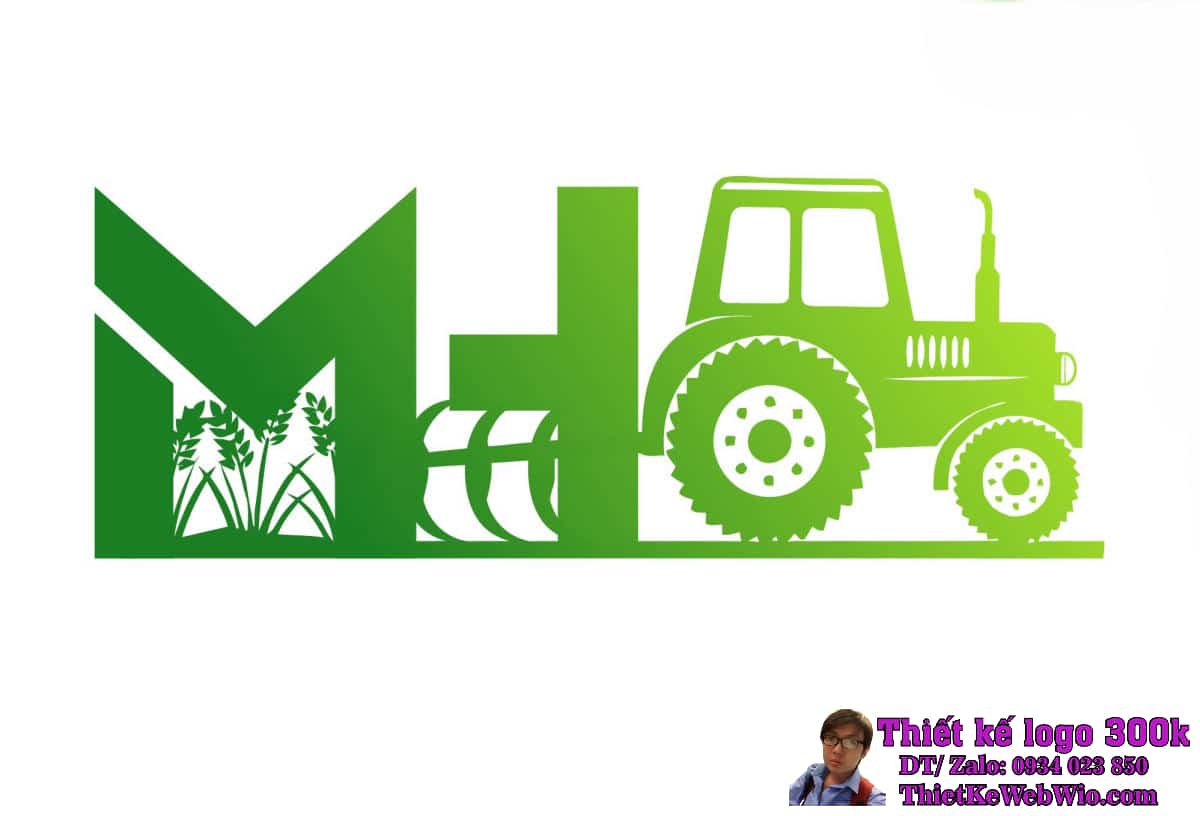 Thiết kế logo máy móc nông nghiệp MH Hợp Lực Cảng Việt Thiết kế logo máy móc nông nghiệp MH Hợp Lực Cảng Việt