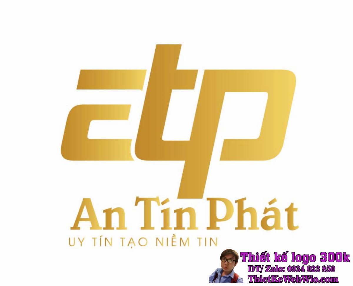 Thiết kế logo môi giới bất động sản ATP An Tín Phát Thiết kế logo môi giới bất động sản ATP An Tín Phát